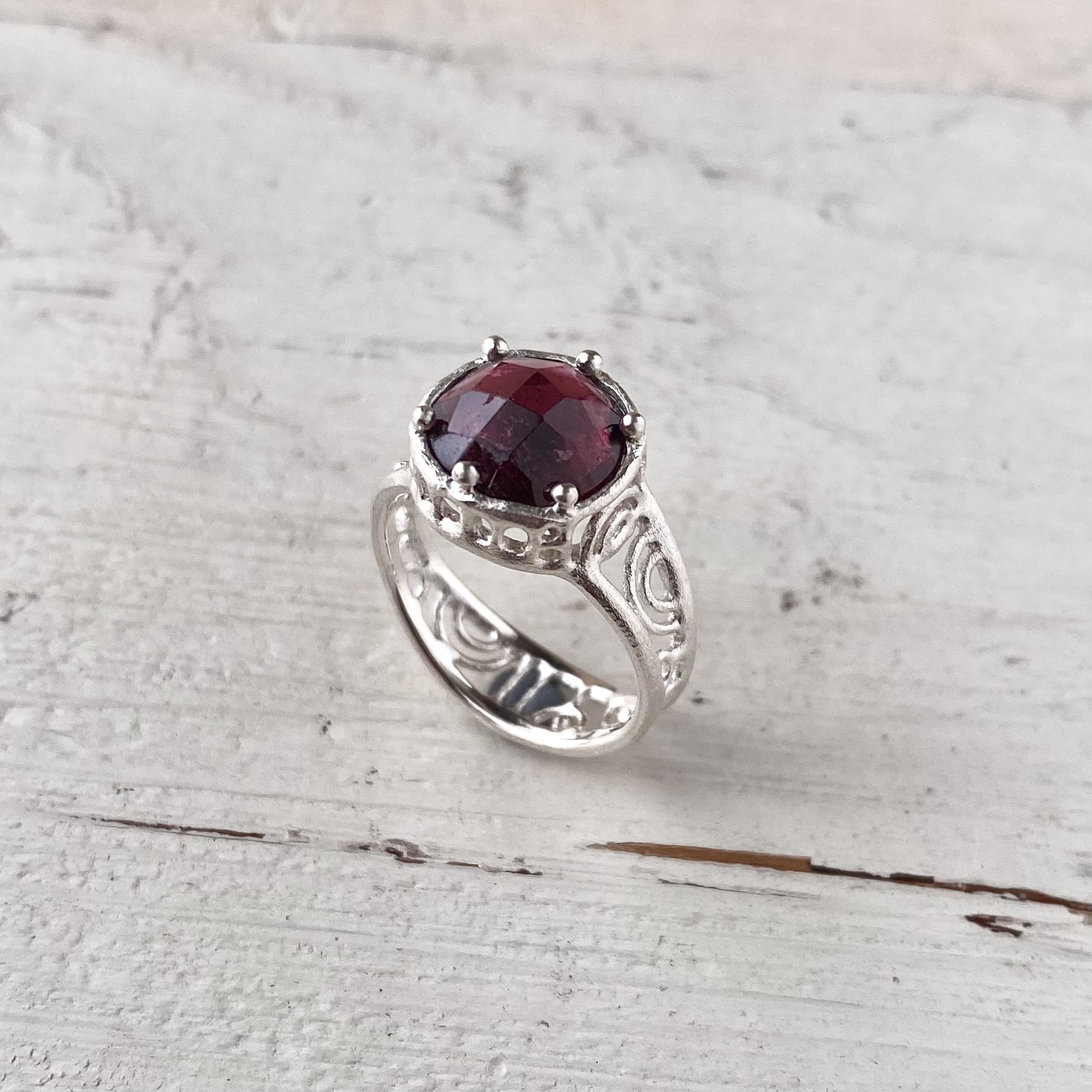 ピンクトルマリンの指輪