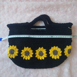 ひまわりモチーフベージュバック 10枚目の画像