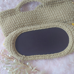 ひまわりモチーフベージュバック 6枚目の画像