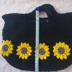 ひまわりモチーフベージュバック 11枚目の画像