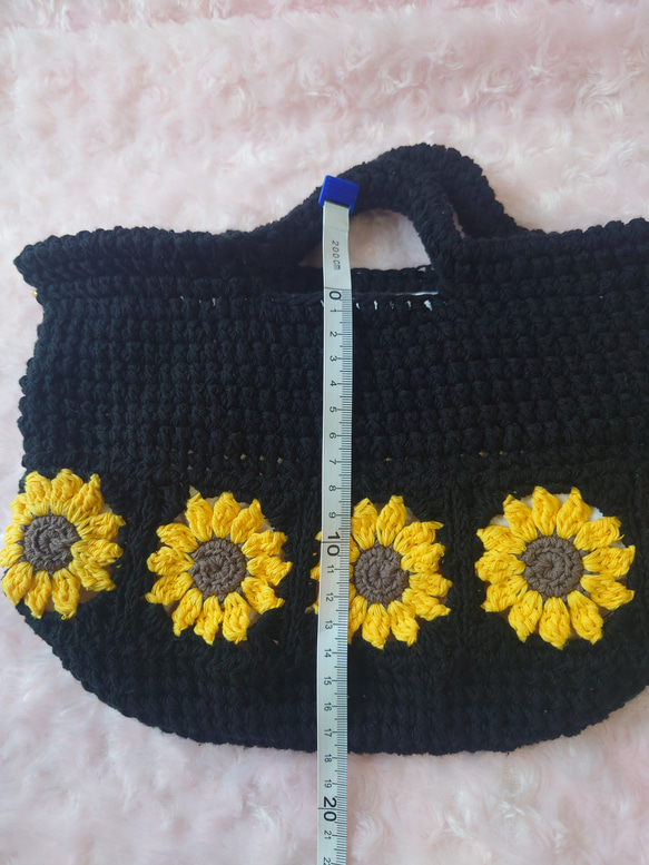 ひまわりモチーフベージュバック 11枚目の画像