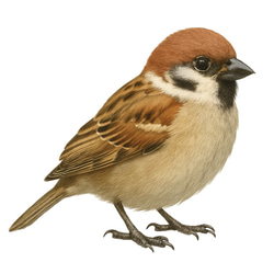 ドライ　Tシャツ　スズメ　雀　野鳥　バードウォッチング　アニマル　グッズ 2枚目の画像