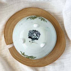 チコロット❤️三つ足浅鉢❤️すべて手描き❤️染付け❤️一品盛り❤️中鉢❤️フリーボウル❤️bowl❤️かぐや姫 8枚目の画像