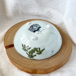 チコロット❤️三つ足浅鉢❤️すべて手描き❤️染付け❤️一品盛り❤️中鉢❤️フリーボウル❤️bowl❤️かぐや姫 7枚目の画像