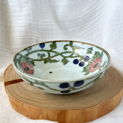 チコロット❤️三つ足浅鉢❤️すべて手描き❤️染付け❤️一品盛り❤️中鉢❤️フリーボウル❤️bowl❤️笠地蔵 7枚目の画像