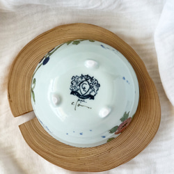 チコロット❤️三つ足浅鉢❤️すべて手描き❤️染付け❤️一品盛り❤️中鉢❤️フリーボウル❤️bowl❤️笠地蔵 13枚目の画像
