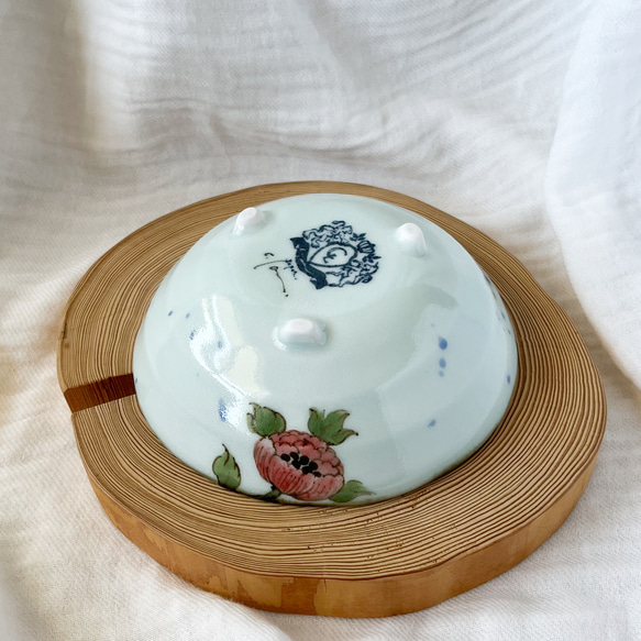 チコロット❤️三つ足浅鉢❤️すべて手描き❤️染付け❤️一品盛り❤️中鉢❤️フリーボウル❤️bowl❤️笠地蔵 11枚目の画像