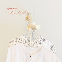 流木ハンガー 115ｃｍサイズの流木のハンガーラック 北欧 衣装掛け ハンギング 吊り下げ ハンガーポール N36 4枚目の画像