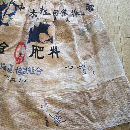 ハンドメイド リメイク モチーフ編 ニットワンピース柿渋染めパッチワーク ハンドメイド リメイク モチーフ編 ニットワンピース柿渋染め