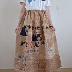 着物リメイク 手作り 小千谷縮 ワンピース 浴衣 hanahukujun