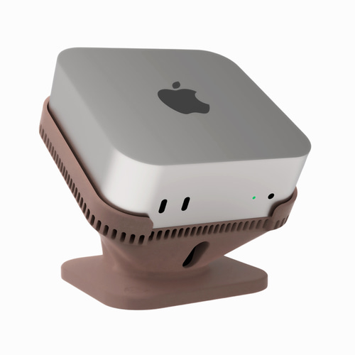 Mac mini M4専用のクレードル | 指先ひとつで電源へアクセス