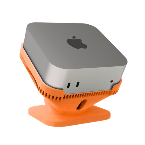 Mac mini M4専用のクレードル | 指先ひとつで電源へアクセス