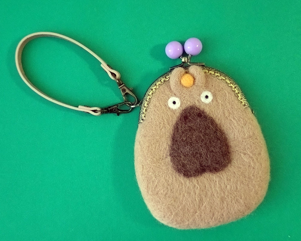 【羊毛フェルト】カピパラさん パスケース