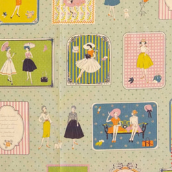 ❤️アンティークフランス柄ビッグトートバッグ作成します。 3枚目の画像