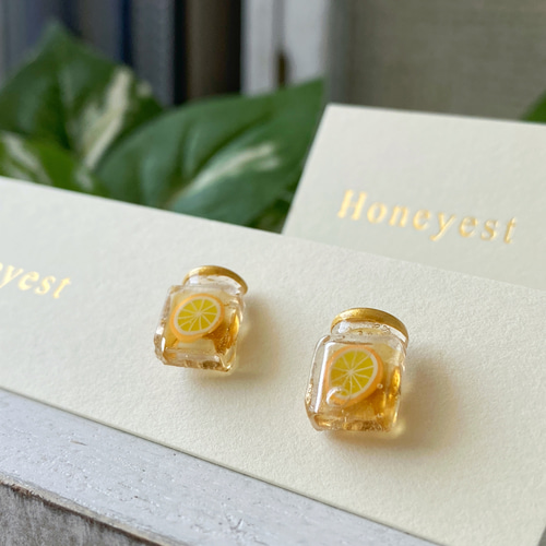 アシンメトリー・片耳専用】Honey pot（ハニーポット）金属アレルギー