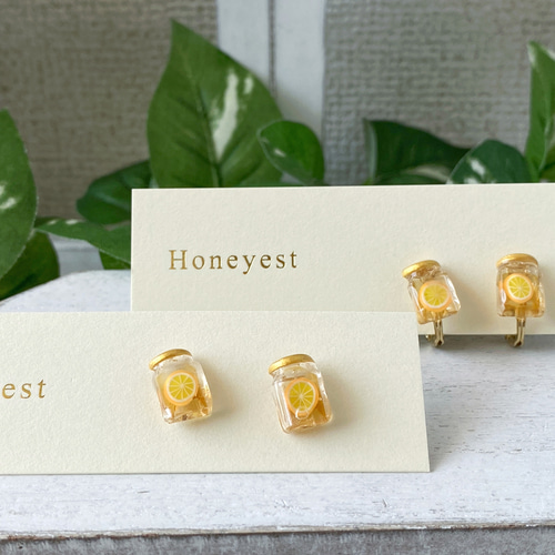 アシンメトリー・片耳専用】Honey pot（ハニーポット）金属アレルギー