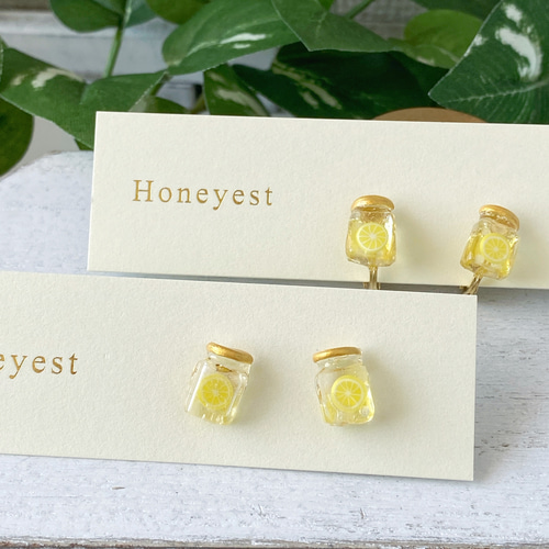 アシンメトリー・片耳専用】Honey pot（ハニーポット）金属アレルギー