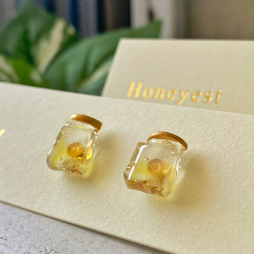 アシンメトリー・片耳専用】Honey pot（ハニーポット）金属アレルギー