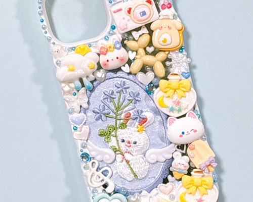 白ねこ　iPhone14 デニム携帯カバー Amazon.co.jp: Himemaru スマホケース 猫 iPhone14 Pro互換ケース 猫