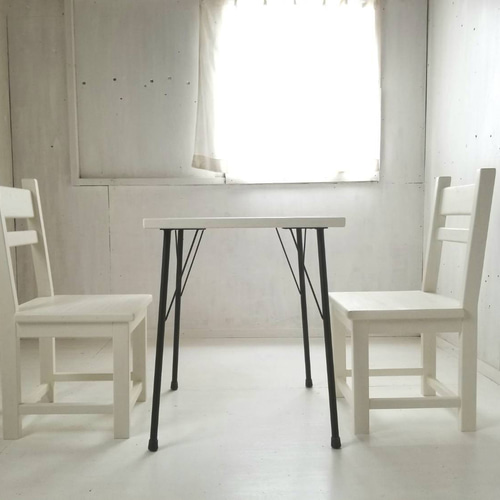 テーブル アンティーク風 アイアン脚 ホワイト アンティーク風 ナチュラル ダイニングテーブル 白 ホワイト 鉄脚