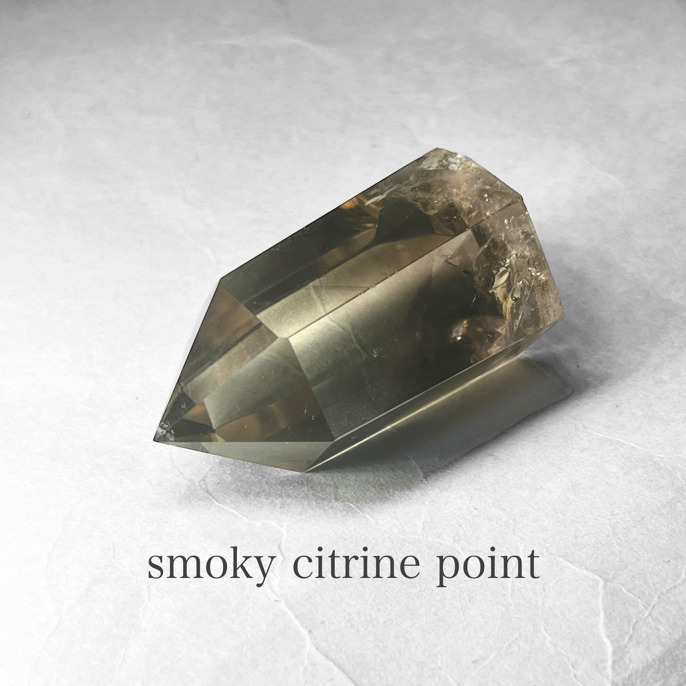 smoky citrine point / スモーキーシトリンポイント A ( レインボー・ファントムあり )