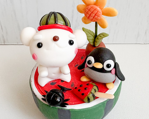 展示品】キューピットねこにゃん♡ 樹脂粘土 樹脂粘土] あやせさやか／豆ねこ（おに） - 旅猫雑貨店オンライン ｜ 通販