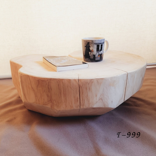 東濃ひのき 天然アロマ 切株テーブル・超超特大・無垢無塗装・オーガニック