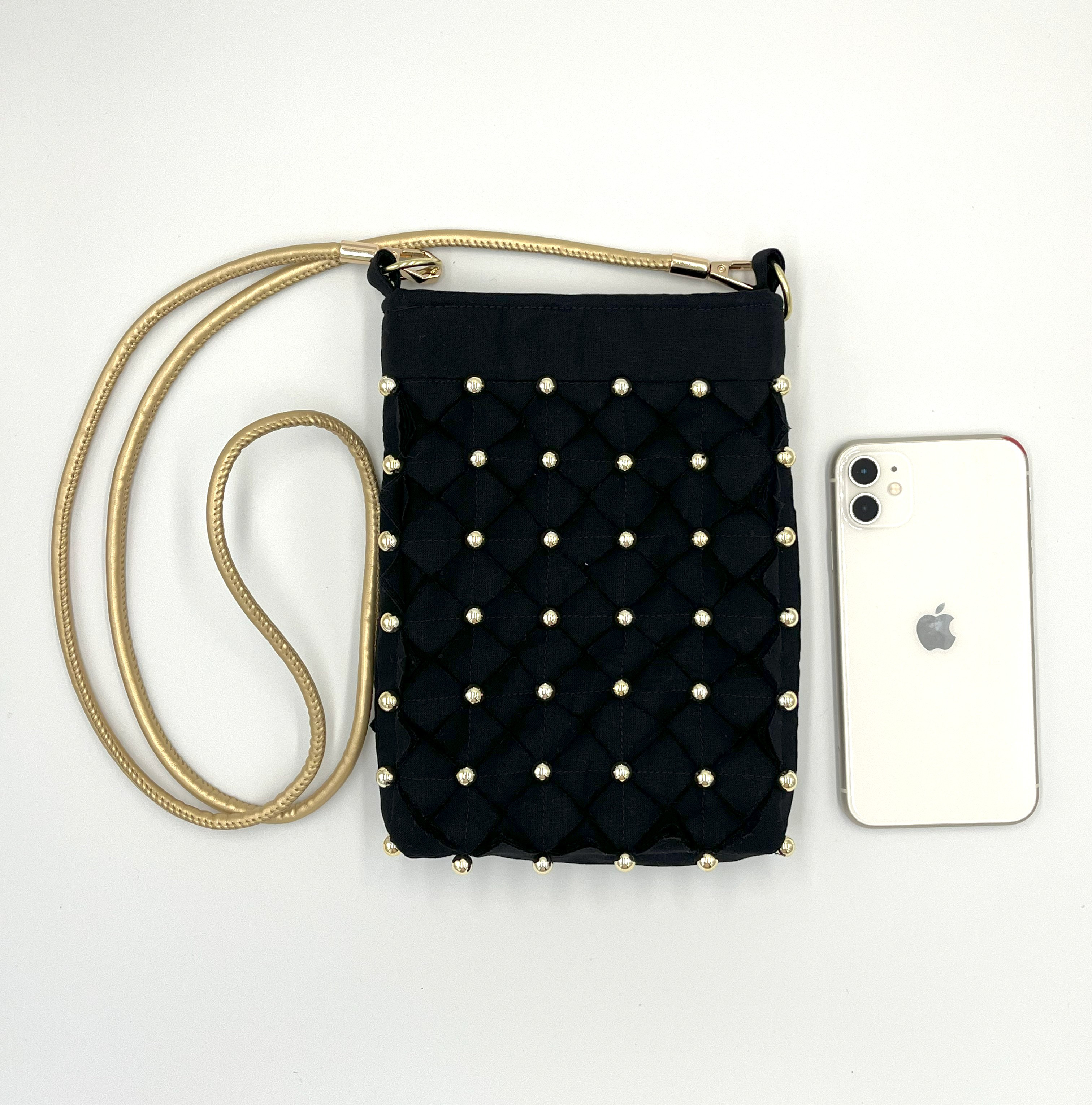 携帯POUCH『Black×Gold』　ショルダーポーチ