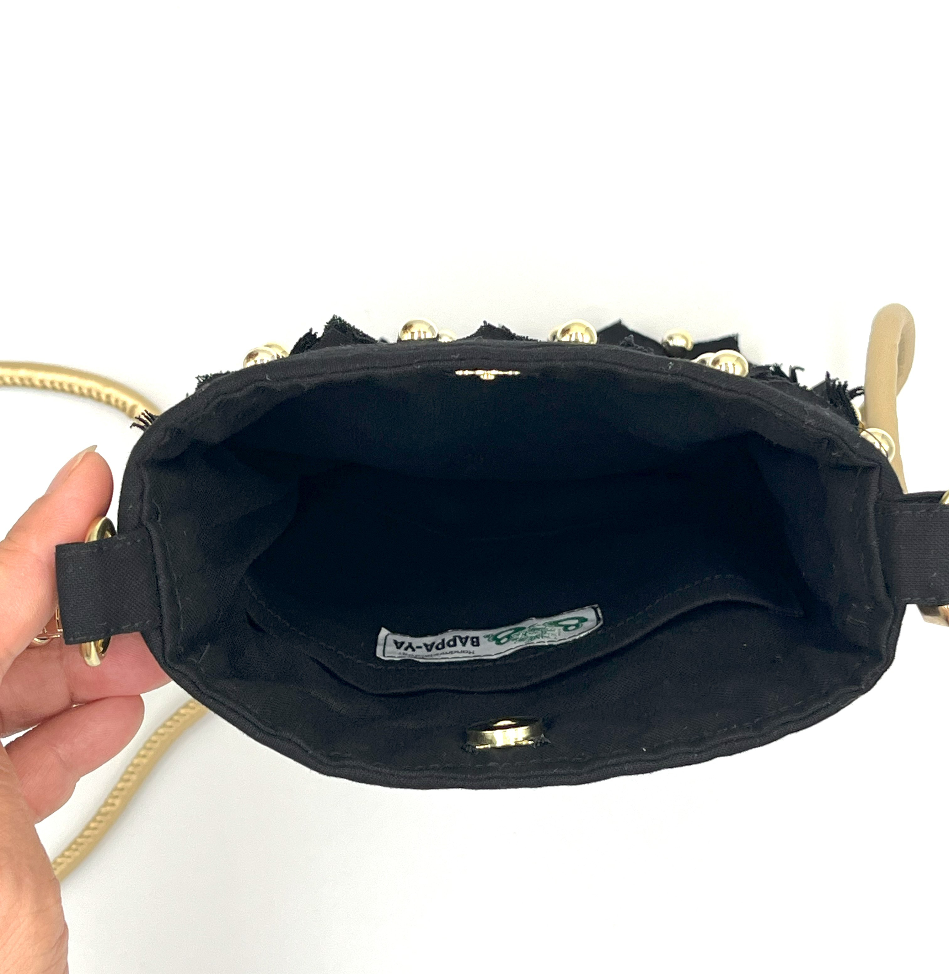 携帯POUCH『Black×Gold』　ショルダーポーチ