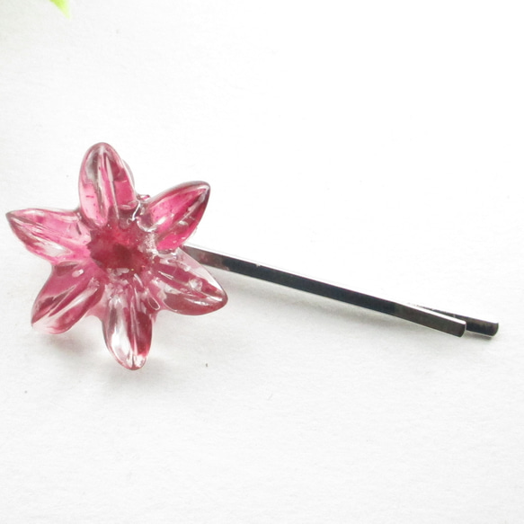 あの頃の記憶とクォーツは、まだ途切れてはいないけれど、熱いものだったと思います!!!<1点ものヘアピン>HP231 3枚目の画像