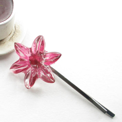 あの頃の記憶とクォーツは、まだ途切れてはいないけれど、熱いものだったと思います!!!<1点ものヘアピン>HP231 2枚目の画像