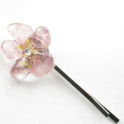 過ぎ去りし無言クォーツの存在は、反発しつつも見本にしていました!!!<1点ものヘアピン>HP232 3枚目の画像