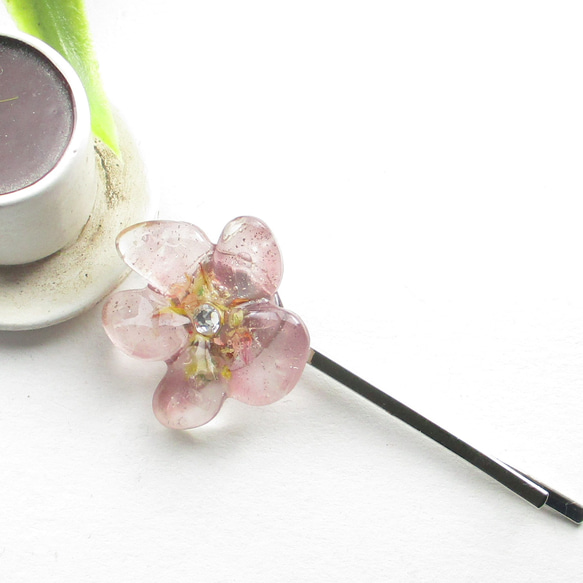 過ぎ去りし無言クォーツの存在は、反発しつつも見本にしていました!!!<1点ものヘアピン>HP232 2枚目の画像