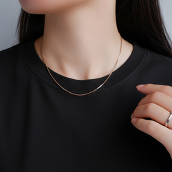 アクセサリー Bar Necklace les desseins de DIEU 557 Vertical Bar Necklace K18YG/レデッサン