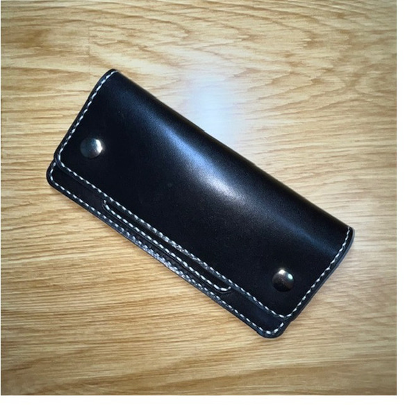 ハンドメイド 栃木レザー ロングトラッカーウォレット ハンドメイド 栃木レザー ロングトラッカーウォレット