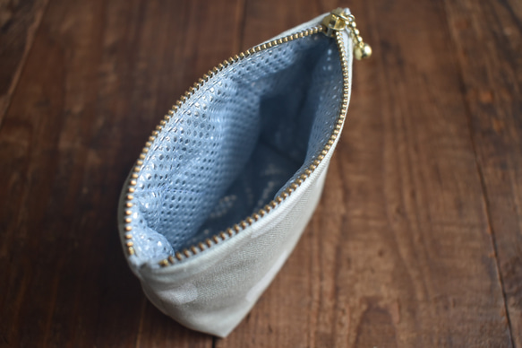 保冷保温・小さなおやつポーチ(コットン)/洗えるおやつポーチ/子供 7枚目の画像