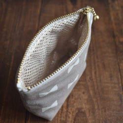 保冷保温・小さなおやつポーチ(コットン)/洗えるおやつポーチ/子供 5枚目の画像