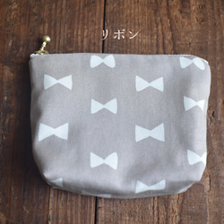 保冷保温・小さなおやつポーチ(コットン)/洗えるおやつポーチ/子供 4枚目の画像