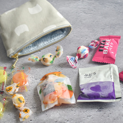 保冷保温・小さなおやつポーチ(コットン)/洗えるおやつポーチ/子供 19枚目の画像