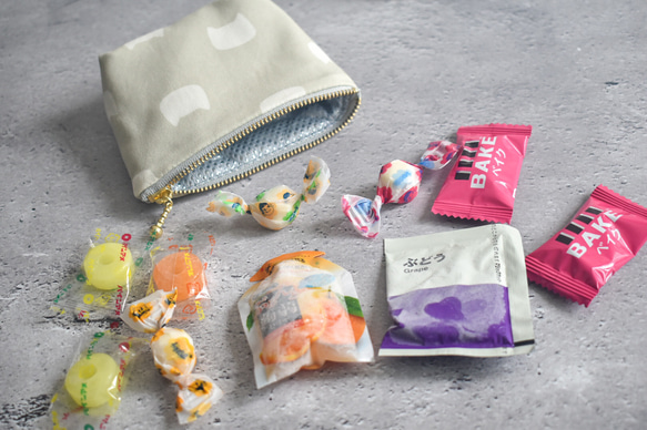 保冷保温・小さなおやつポーチ(コットン)/洗えるおやつポーチ/子供 19枚目の画像