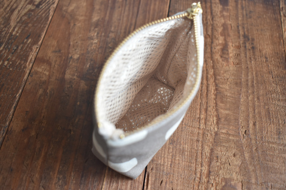 保冷保温・小さなおやつポーチ(コットン)/洗えるおやつポーチ/子供 9枚目の画像