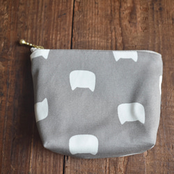 保冷保温・小さなおやつポーチ(コットン)/洗えるおやつポーチ/子供 1枚目の画像