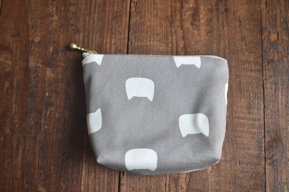 保冷保温・小さなおやつポーチ(コットン)/洗えるおやつポーチ/子供 1枚目の画像