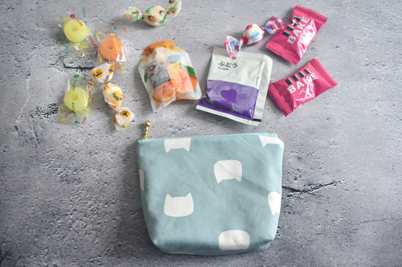 保冷保温・小さなおやつポーチ(コットン)/洗えるおやつポーチ/子供 2枚目の画像