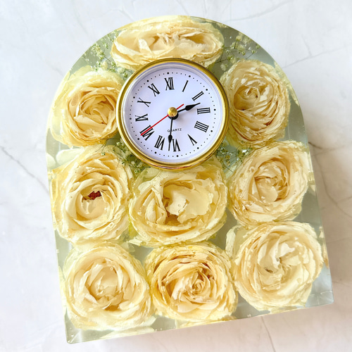 アフターブーケ】レジンクロック 掛け時計・置き時計 HINA&Co. 通販