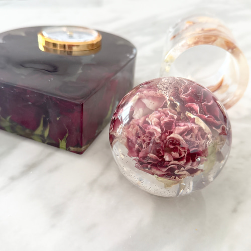 アフターブーケ】レジンクロック 掛け時計・置き時計 HINA&Co. 通販