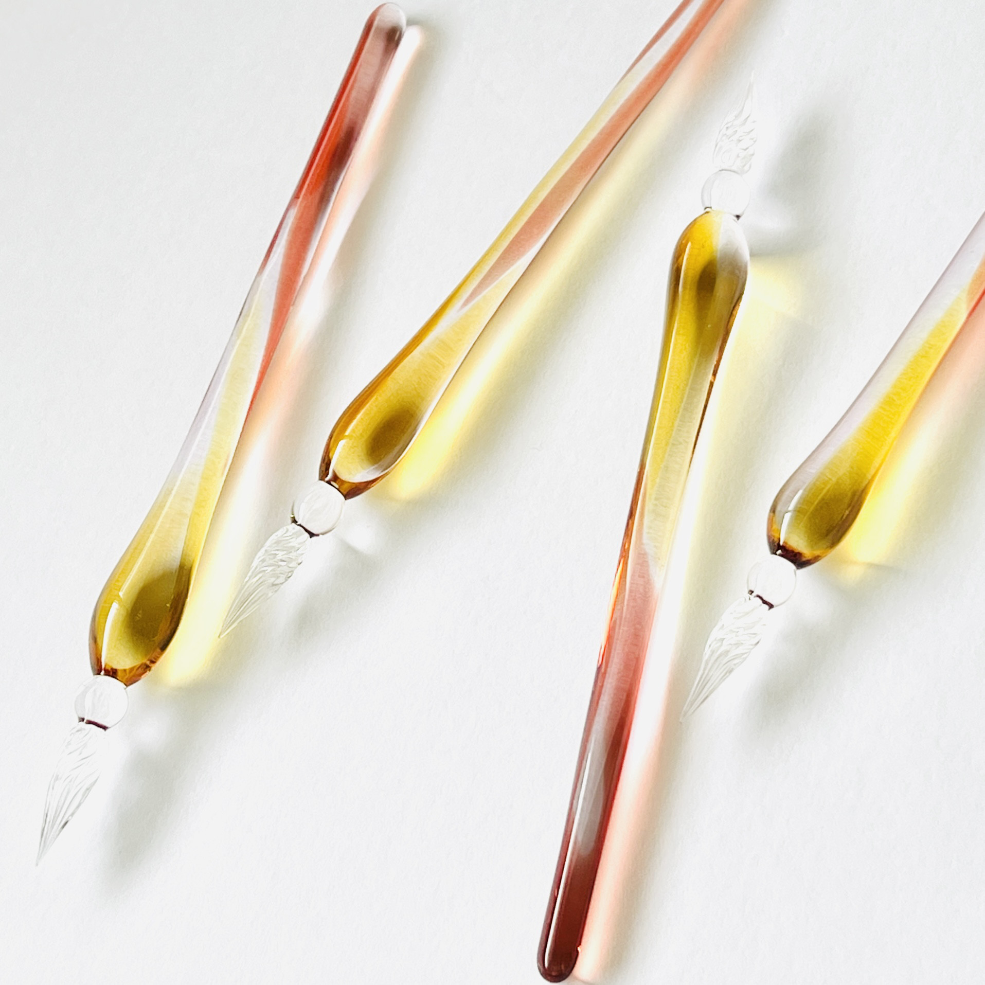 夕焼け空のガラスペン(中太字)