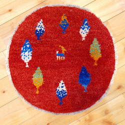 秋の目玉品】ペルシャ ギャッベ ミニランナー 110×40 アイボリー