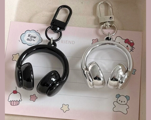 DP015 ヘッドフォン キーホルダーパーツ じゃらじゃら