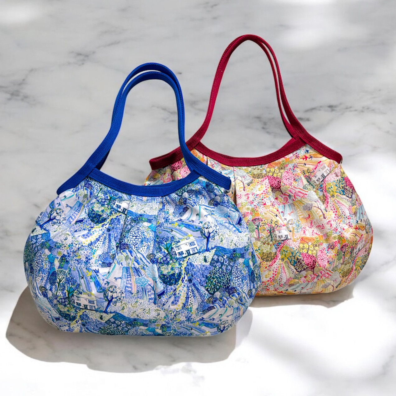 コロンと可愛いショルダーグラニーバッグ　✤リバティ✤ ロイヤルオークハウス   ◎選べる2カラー/2サイズ